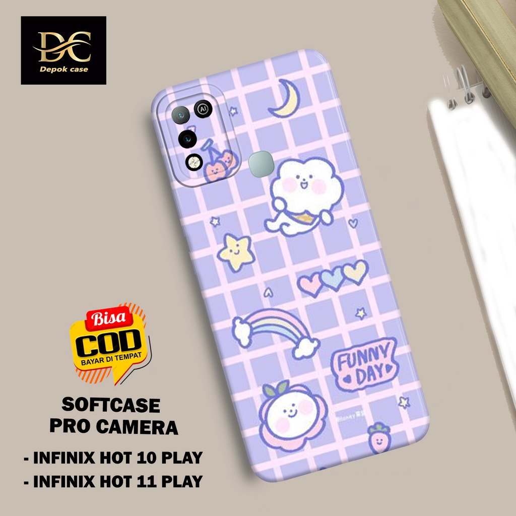 Case Infinix Hot 10 Play / Infinix Hot 11 Play Terbaru - Fhasion Case KARTUN - Casing Hp Infinix Hot