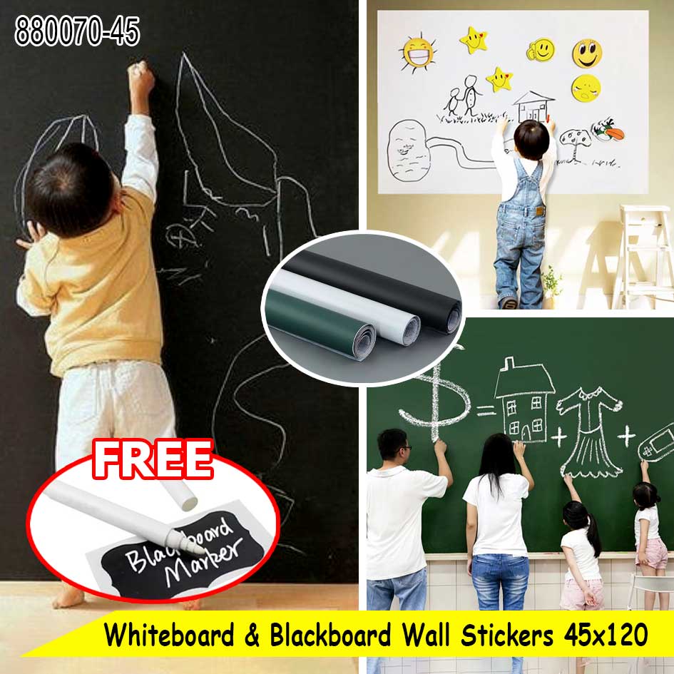 

Stiker Papan Tulis Tempelan Dinding 45x120 Whiteboard Blackboard Wall Sticker