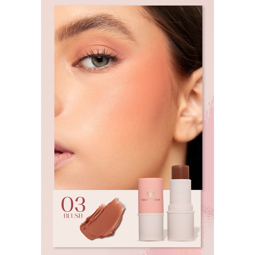 【Baru】YONG VISION Handaiyan Blush Stick Set Matte Cream Blush Stick for Cheeks, Eyes and Lips Trimming highlight Natural Makeup Waterproof Long Lasting