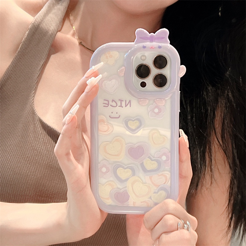 Soft Case Bening Desain Krim 3D Untuk iPhone 11 12 13 14 Pro Max 6s 6 Plus 7 8 Plus XR X XS Max SE 2020 2022 14 Plus