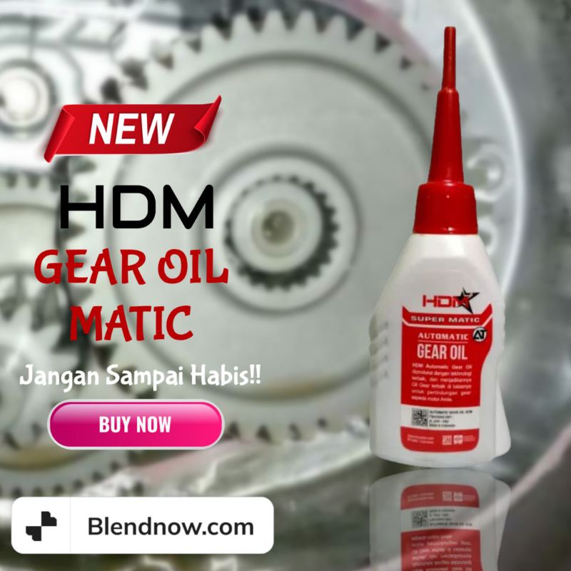 Oli Gardan khusus Motor Matic Merk HDM Gear Oil 120 ml 100% Original