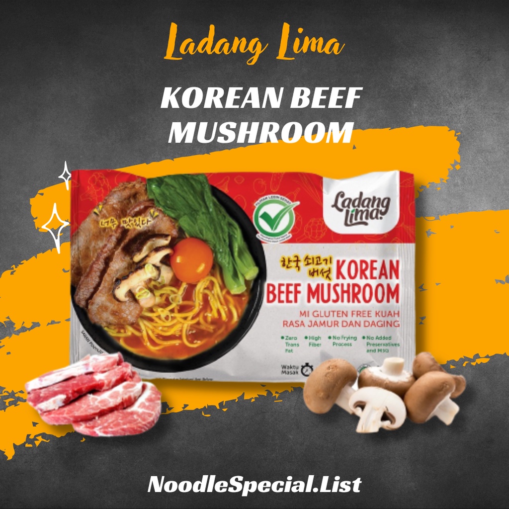 

Ladang Lima Korean Beef Mushroom Mie Korea Kuah Gluten Free Mi Diet Sehat Ladanglima Healthy Ramen