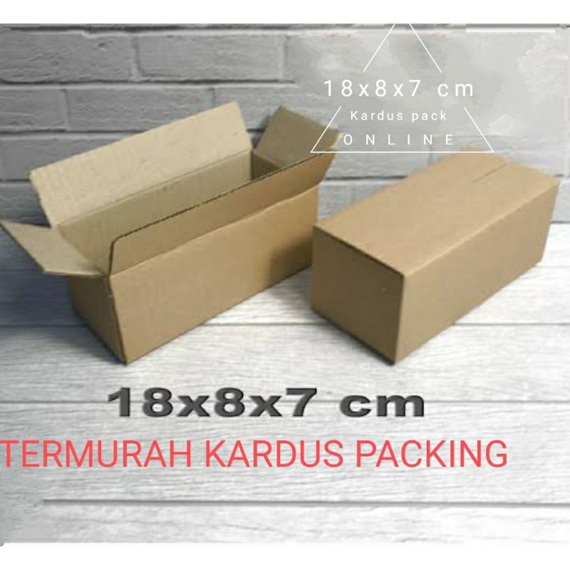 

Termurah #minibox Kardus Packing Uk 18x8x7 cm polos