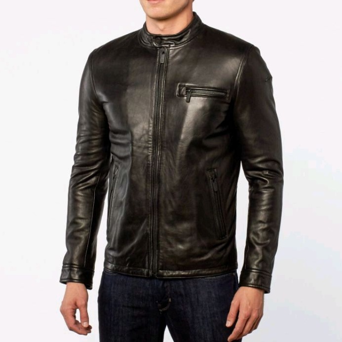 Jaket Kulit pria jaket kulit domba asli model elegan