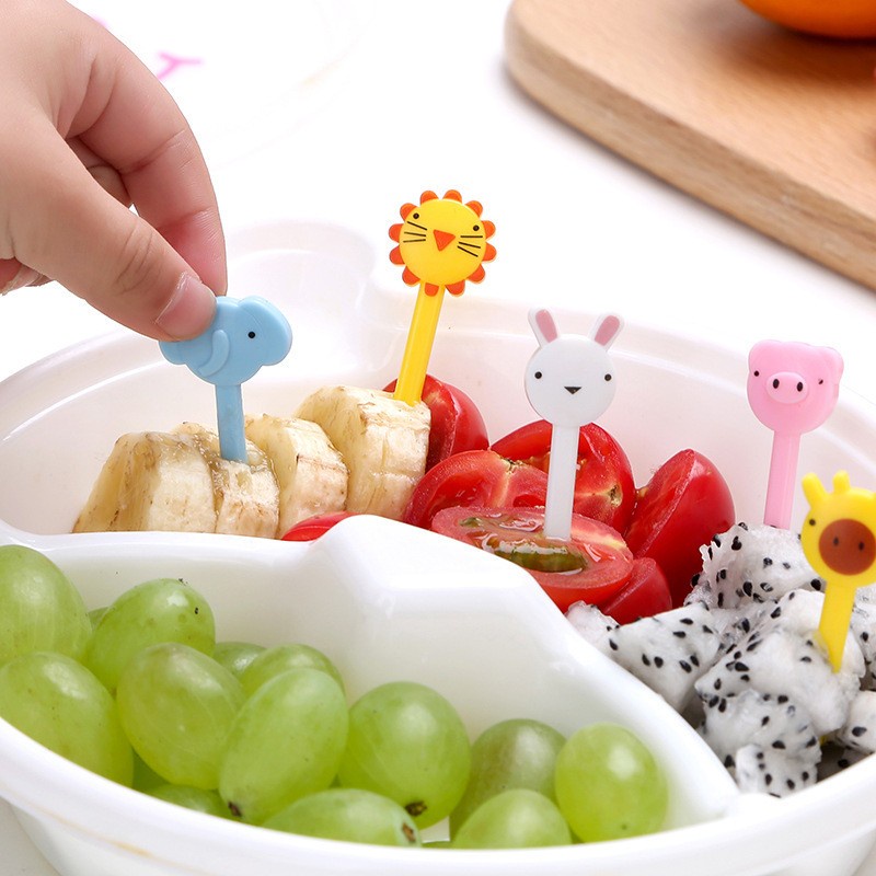 Garpu lucu Bento Anak Tusukan Garpu Hiasan Bento Mini