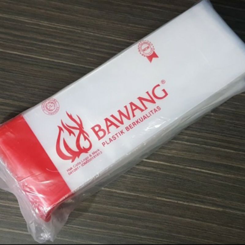 BAWANG Plastik PP Roll Uk 4 cm Isi 250 gr