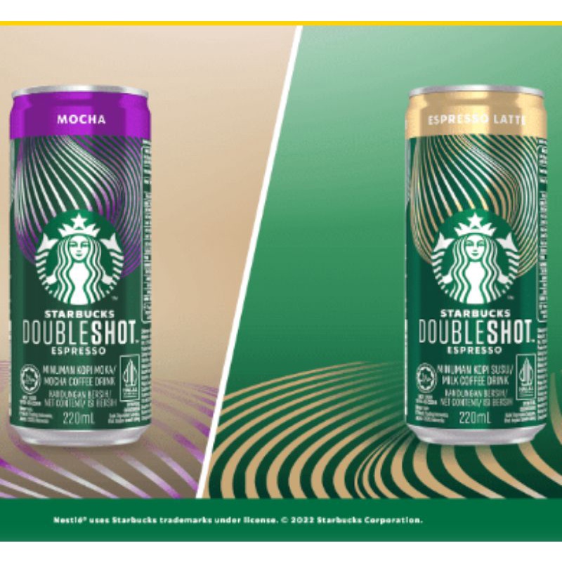 

STARBUCKS Doubleshot MOCHA | ESPRESSO LATTE Kopi Instan Kaleng 220ml