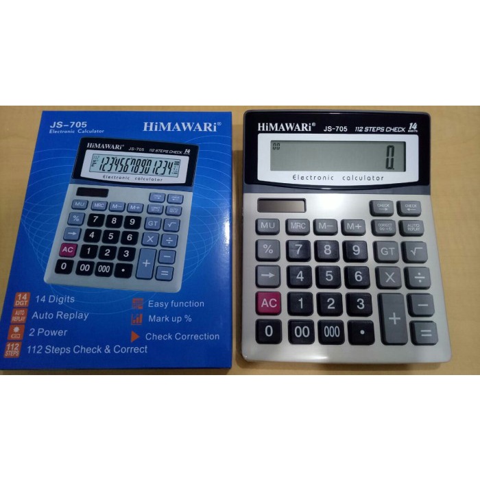 

PROMO HEBOH KALKULATOR BESAR / CALCULATOR 14 DIGIT JS705
