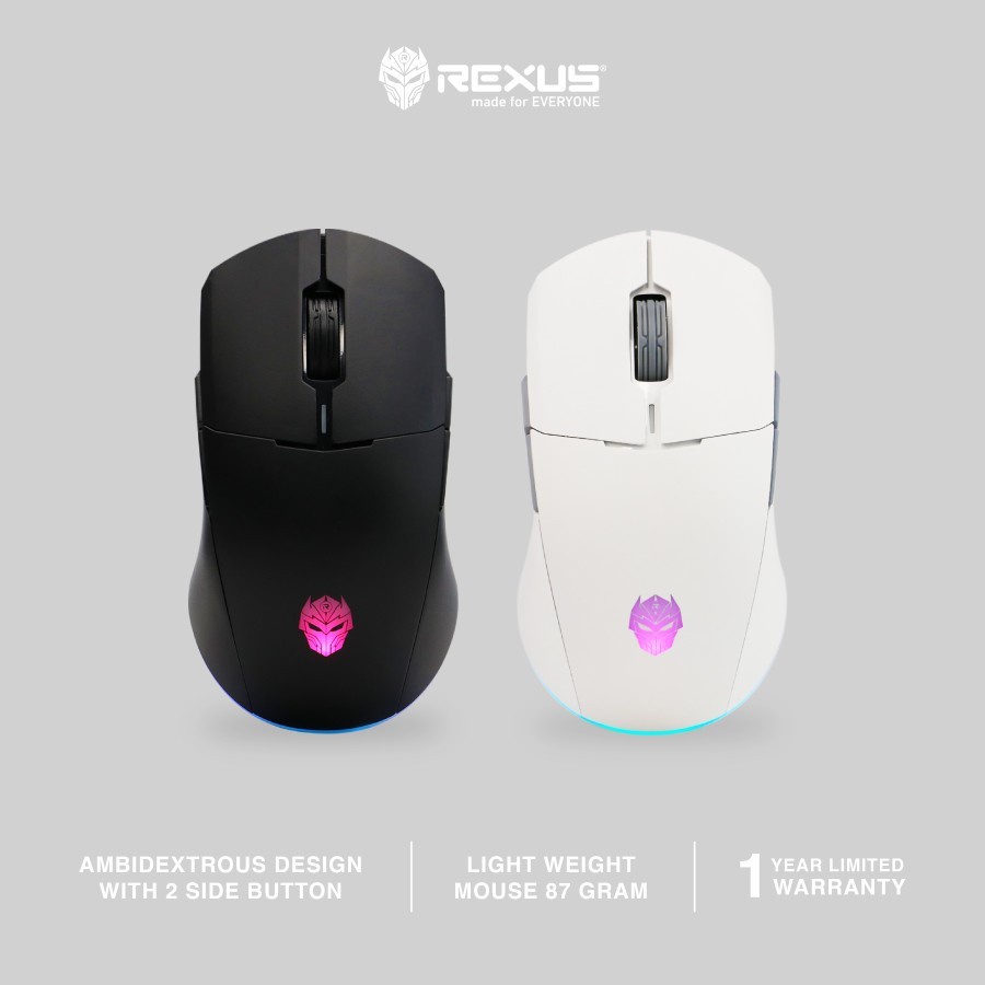 Rexus Arka II RX-107 Dual Connection - RGB Wireless Gaming Mouse