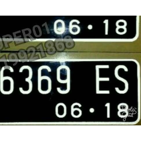 Stiker Huruf Plat Nomor Mobil Scotlight