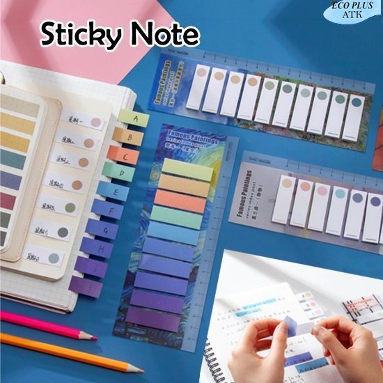 150Lembar Sticky Note Index Post Series Ruler Pembatas Catatan Peralatan Sekolah Kantor