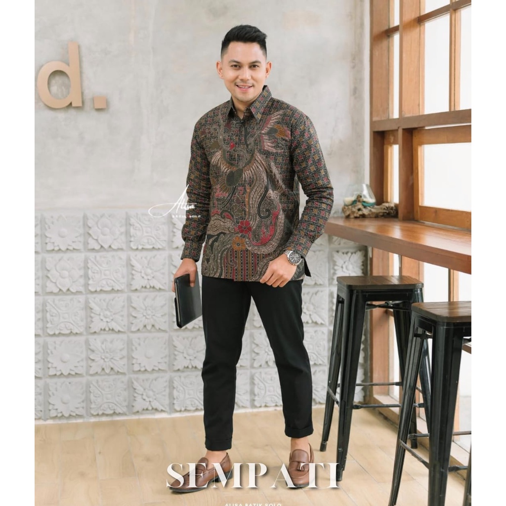 SEMPATI ALISA BATIKSOLOAMANAH KEMEJA BAJU BATIK PRIA SOLO LENGAN PANJANG PENDEK LAPIS FURING ATASAN BATIK PREMIUM MODERN KATUN HALUS GINANDRA UNGU KLA PARANG TRUNTUM SUKET SEGORO SM  NIRWANA ALJAYA WISANGGENI SM DEWO PARANG DURI PARI SEIKET JIWAMUDA PANJI