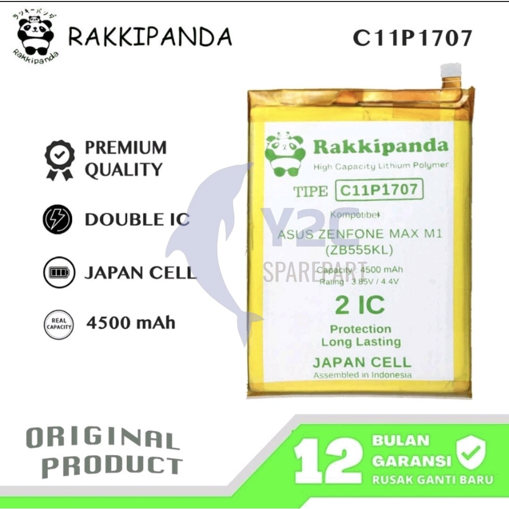 RAKKIPANDA C11P1707 ASUS ZENFONE MAX M1 / ZB555KL / BATERAI BATRE BATERE BATRAI BATREI DOUBLE POWER