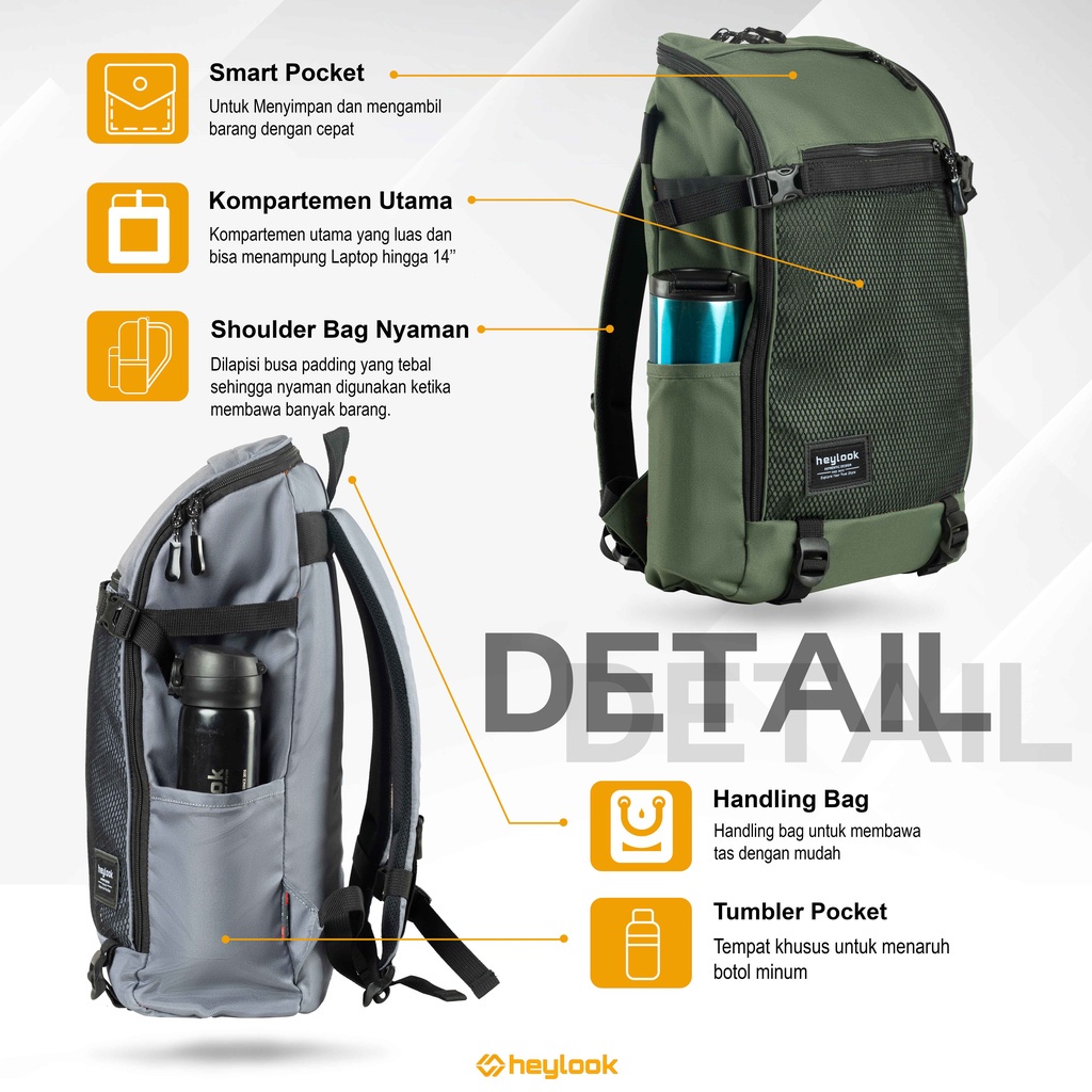 Tas Ransel Laptop Travel Outdoor Tas Backpack Punggung Sekolah Kuliah Kerja Kantor Tas Gendong Travelling Muat Banyak Premium