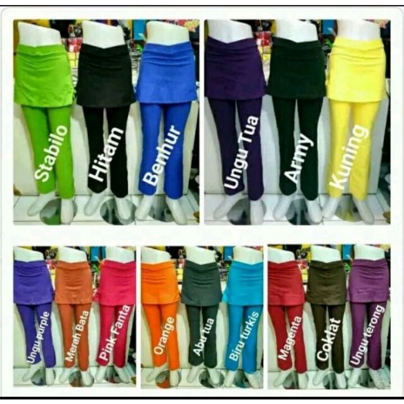 celana senam rok jumbo