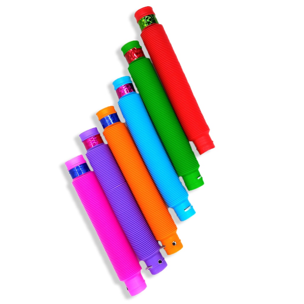 Light Up Pop Tubes Pipes LED Stick Pipa Selang Mainan Anak - Random