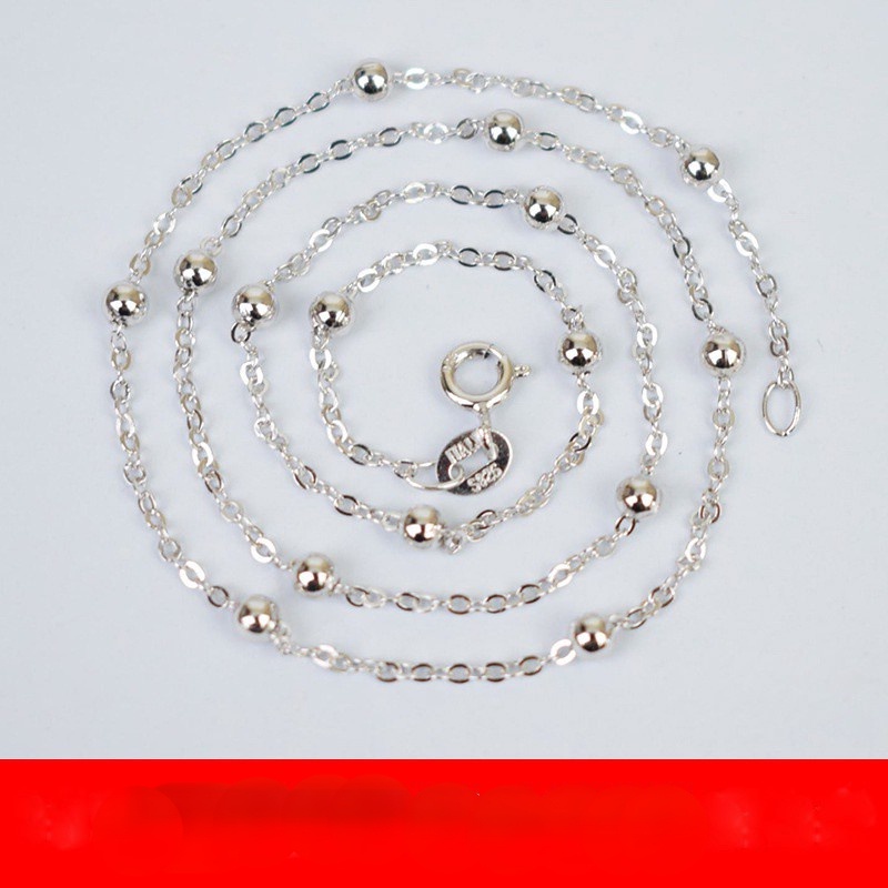 Kalung Rantai Sterling Silver S925 100% Ukuran 3.0mm 16-24 Inch
