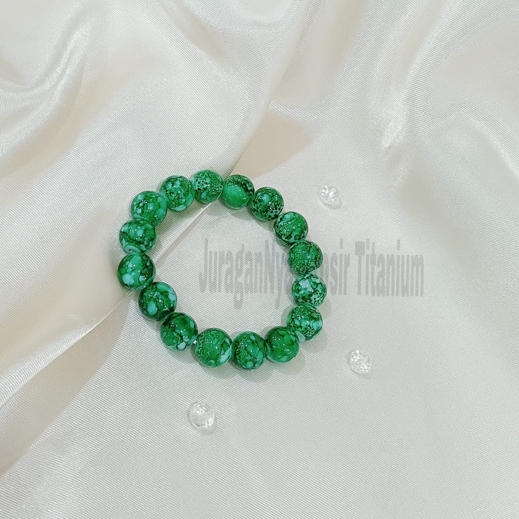 GELANG GIOK BATU ALAM WARNA BERSERAT SUPER ELOK ANTIK ANTI KARAT&amp;ANTI LUNTUR