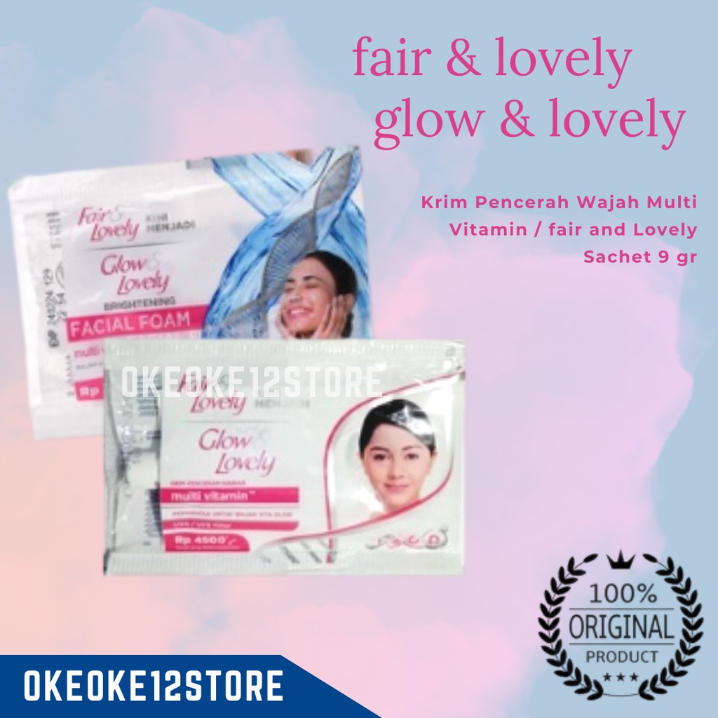 Fair &amp; Lovely Cream dan facial foam sachet