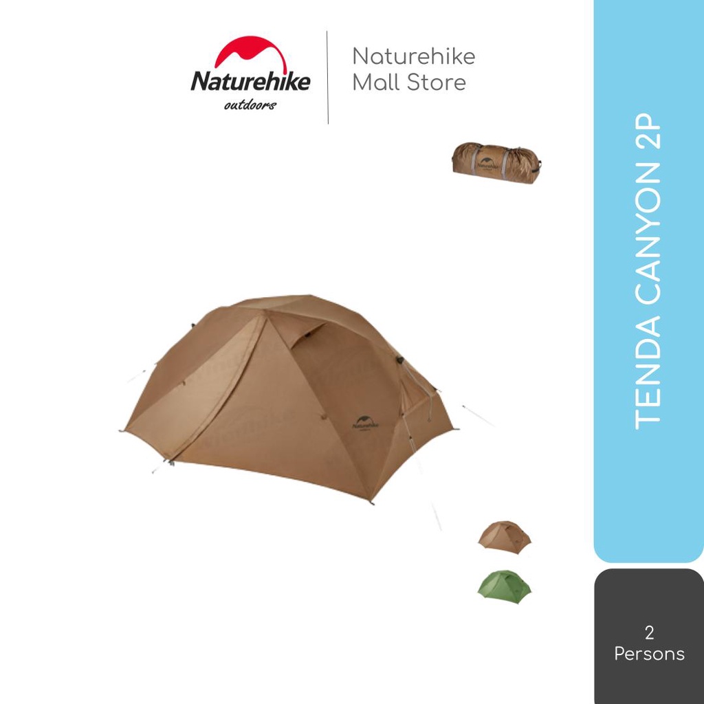 TENDA CANYON 2P / 2 ORANG OTOMATIS CAMPING NATUREHIKE NH22ZP005