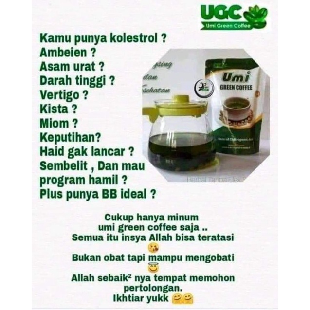 

Ugm umi green coffee