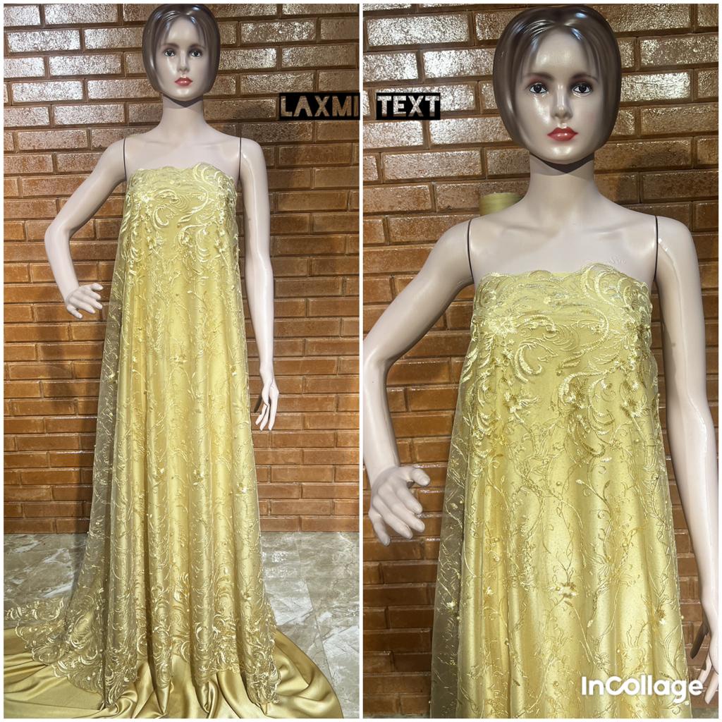 Kain tile akar renda new / bahan tulle/ cocok untuk dress Tunik gaun pengantin seragaman dll TERMURAH