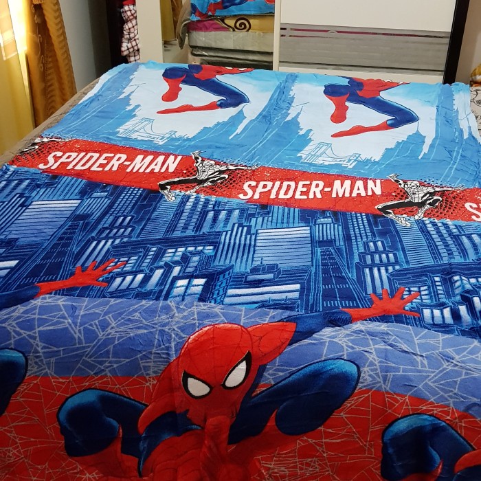 Selimut Dewasa selimut anak anak selimut anak karakter spiderman(A0B6) Selimut Bayi REAL PICT Selimu