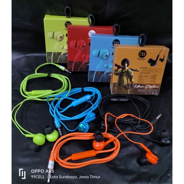 Handset handsfree earphone gaming model 43