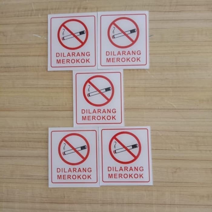 

SIGN AKRILIK K3 RAMBU SAFETY DILARANG MEROKOK UK 9X10CM STIKER STICKER