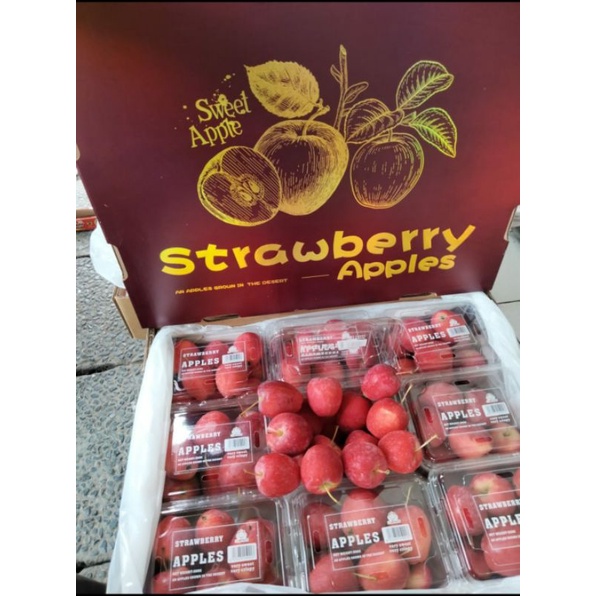 

buah strawberry apple 500gr