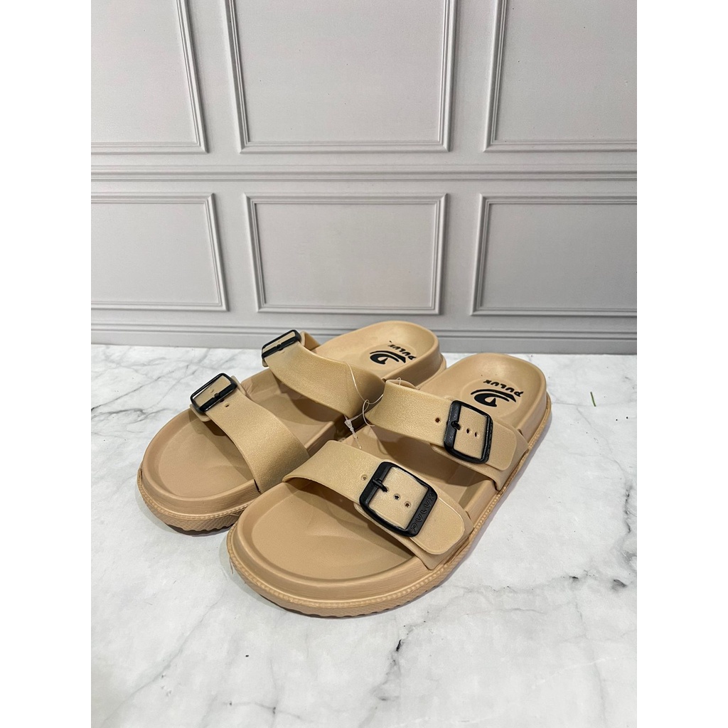 DX-263B-NW Sandal Selop Karet Wanita Tali Dua / Sandal Karet Dewasa Remaja Merek Dulux Ukuran 36-40