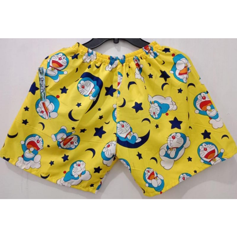 celana , kolor , boxer , katok pendek , celana santai pria/wanita motif doraemon bintang bulan warna
