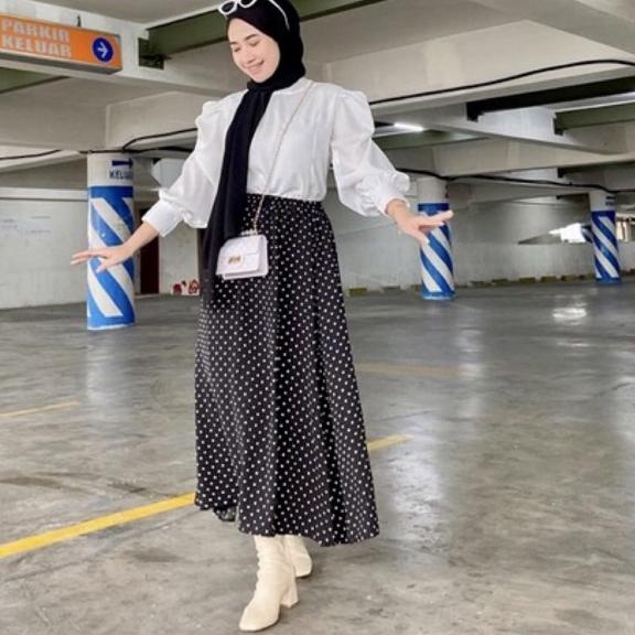 Belanja disini--READY STOCK ONE SET ALEYA LILAC TUA BABY BLUE HITAM PUTIH ATASAN BLOUSE MODEL TANGAN