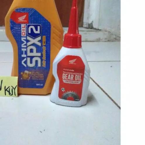 PAKET OLI SPX 2 MATIC OLI GARDAN AHM UNTUK MOTOR MATIC HONDA BEAT, VA