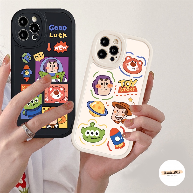 Casing Untuk Redmi 12C A1 9T 9A 10C 10 9 10A 9C NFC K40s Redmi Note 11 10s 10 9 9Pro Note8 11Pro+Note 11s 9s 10Pro POCO F4 M3 X3 NFC Pro Lucu Pasangan Buzz Lightyear Mainan Case Cerita