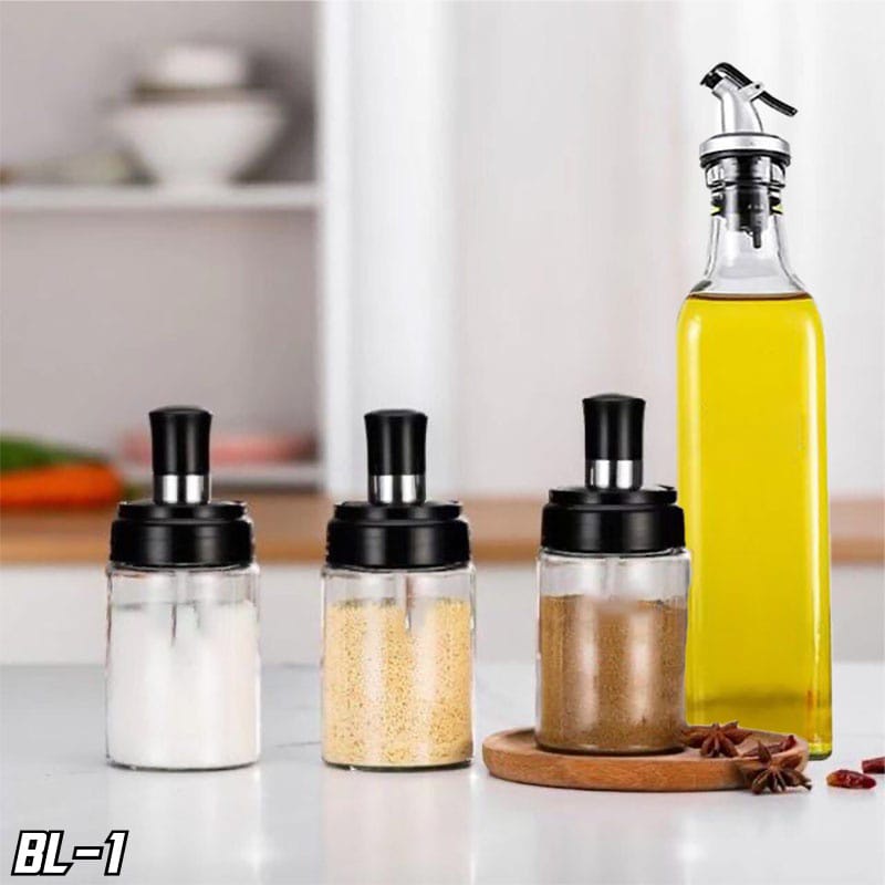 PROMO Tempat Bumbu Dapur Gula Garam Serbaguna Botol Bumbu Dapur DILENGKAPI SENDOK BL-1 - TERMURAH