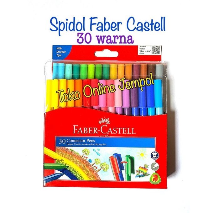 

ATK0238FC 30 warna connector pen Faber Castell spidol 155051 art tools