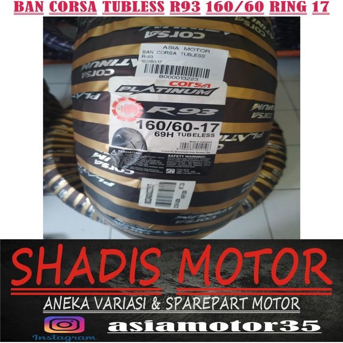 Ban Corsa Tubeless R93 160/60 Ring 17