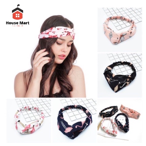 Bandana Kain Warna Warni Bandana Wanita Motif Hairband Motif Elegan Elastis Bahan Karet