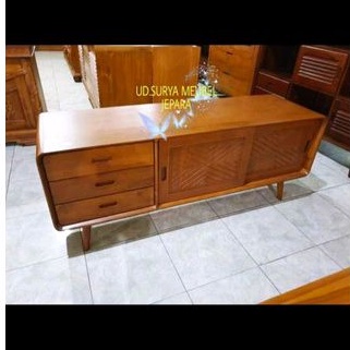 Rak tv meja konsol bufet bupet tv kayu jati