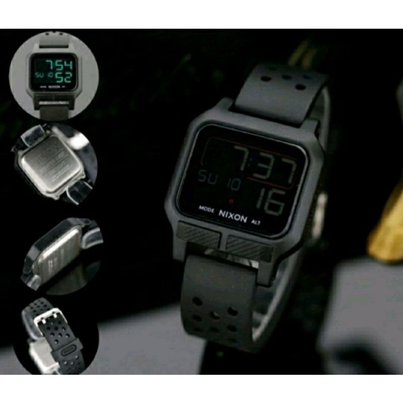 Jam Tangan Keren NIXON DIGITAL Rubber Anti Air