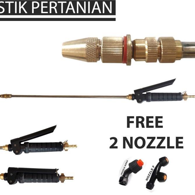 STIK SPRAYER ELEKTRIK LENGKAP / PAKET STIK PERTANIAN - BONUS 2 NOZZLE
