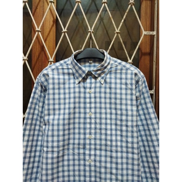 kemeja uniqlo second original L kemeja kasual pria murah terlaris