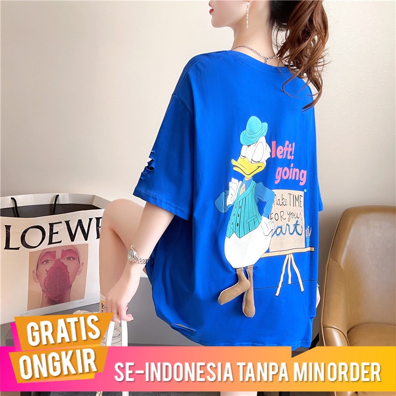 Kaos Cewek Import Penjualan Langsung  UK Besar  Wanita Montok Gas   Lengan Pendek Panjang kasual T-S