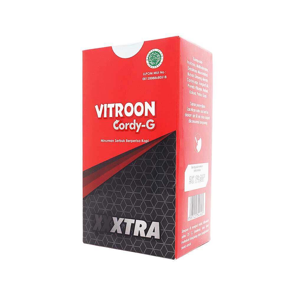 Vitroon Cordy-G Minuman Serbuk Berperisa Kopi - isi 10 sachet