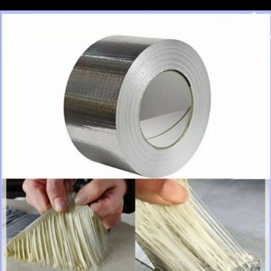

LAKBAN ANTIBOCOR WATERPROOF TAPE ALUMINIUM RUBBER LEBAR 5CM PANJANG 5M