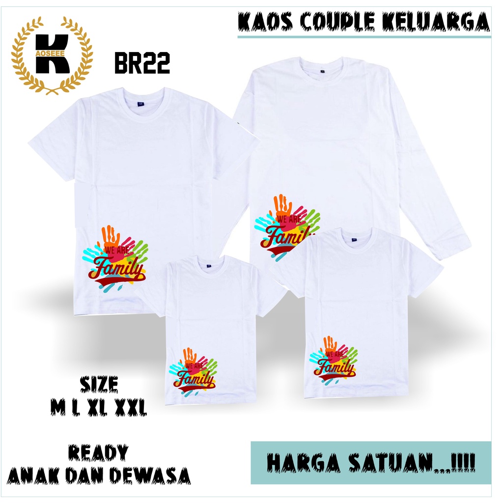 Kaos couple family kaos seragam keluarga