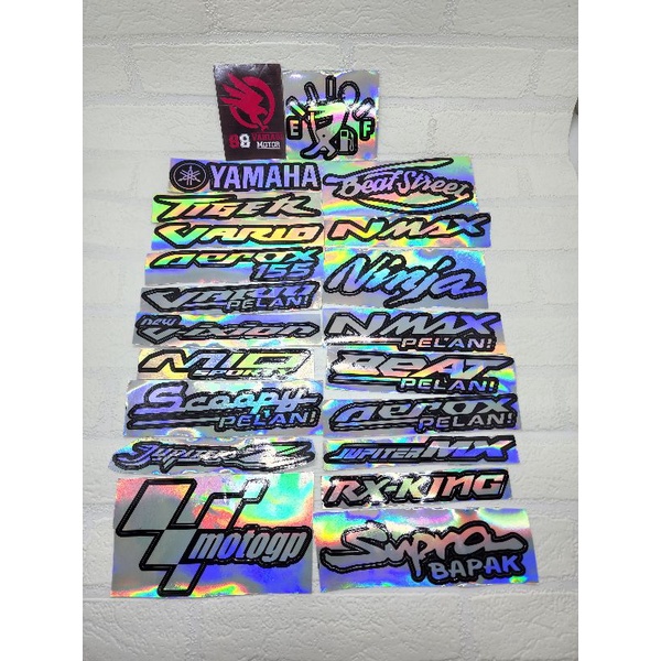 Stiker Hologram Variasi Sepeda Motor Kekinian