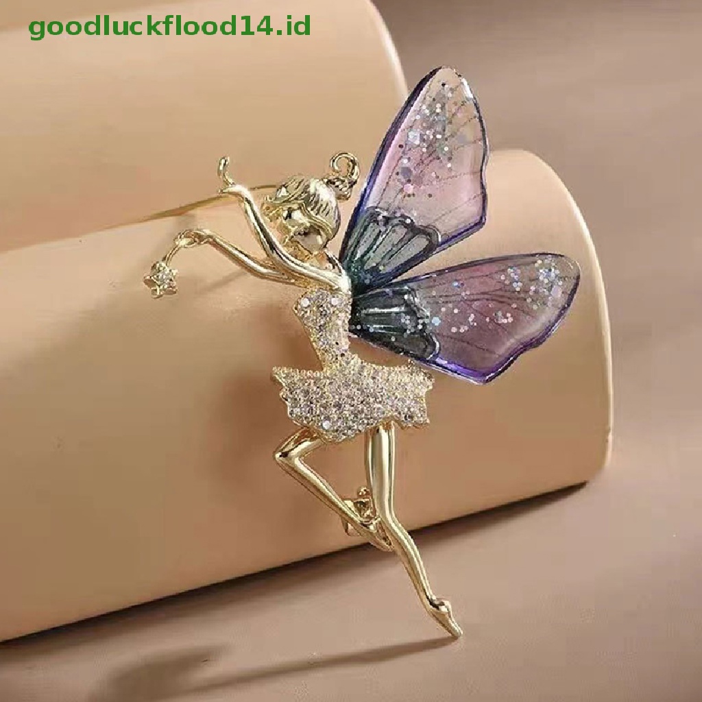 Pin Bros Bentuk Butterfly Fairy Untuk Aksesoris Pakaian Wanita