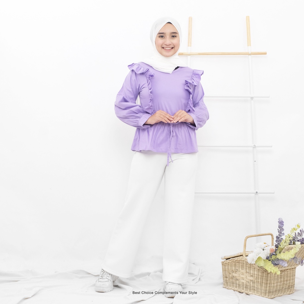 Mysha Top Basic Atasan Wanita Shirt Polos by Mahyra